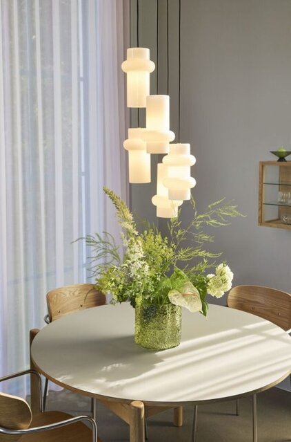 Hubsch Pilule hanglamp up shiny wit Hubsch Pilule hanglamp up shiny wit