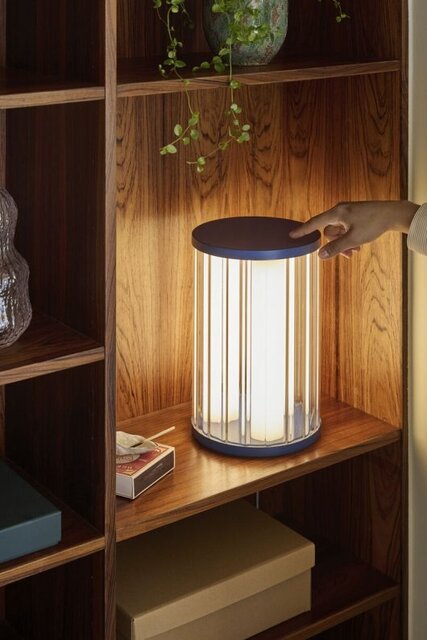 Hubsch Lampe de table Aru bleue Hubsch Lampe de table Aru bleue