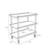 Hubsch Crayon trolley multicolor Hubsch Crayon trolley multicolor