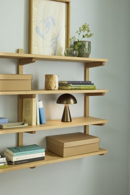 Hubsch Estante de pared largo natural Hubsch Estante de pared largo natural