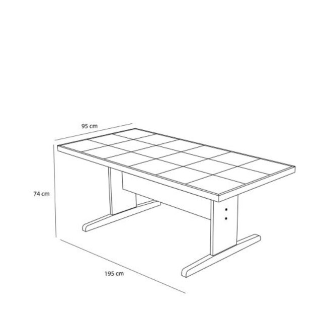 Hubsch Skak table natural Hubsch Skak table natural