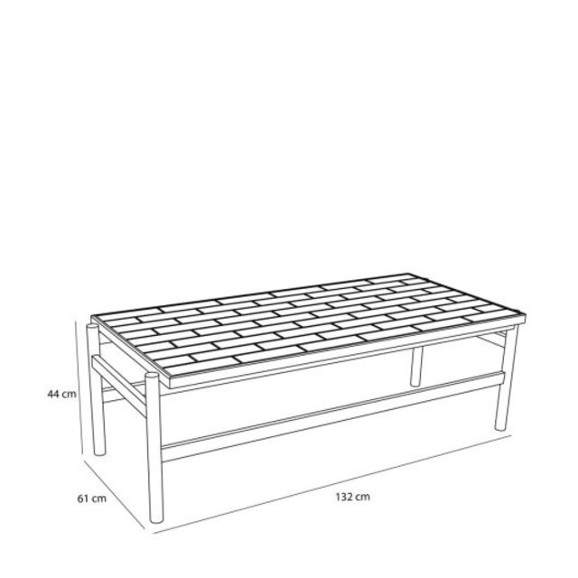 Hubsch Motiv salongbord flerfarget Hubsch Motiv salongbord flerfarget