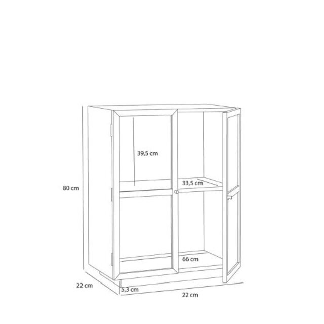 Hubsch Mae credenza naturale Hubsch Mae credenza naturale