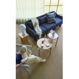 Hubsch Four coffee table natural set of 2 pieces