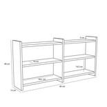 Hubsch Kant wandplank naturel Hubsch Kant wandplank naturel