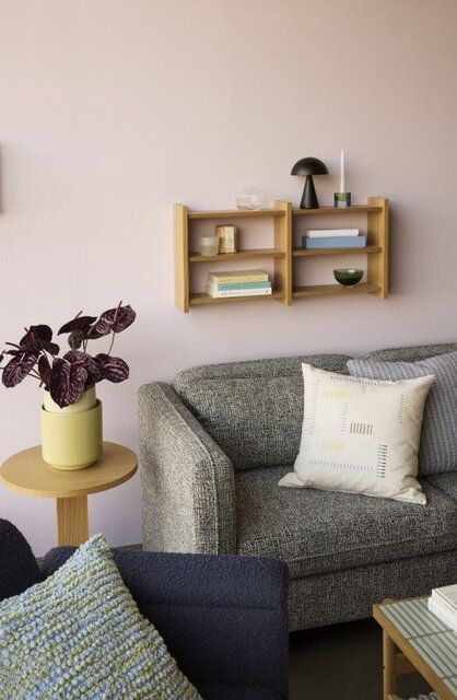 Hubsch Kant wandplank naturel Hubsch Kant wandplank naturel