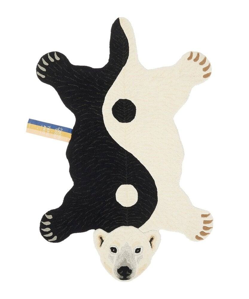 Doing Goods Mara Yin Yang isbjørnetæppe L Doing Goods Mara Yin Yang isbjørnetæppe L