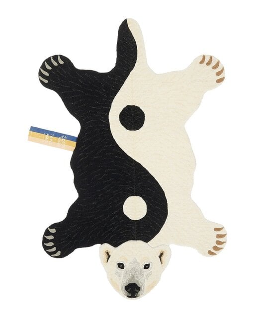 Doing Goods Mara Yin Yang isbjörnsmatta L Doing Goods Mara Yin Yang isbjörnsmatta L