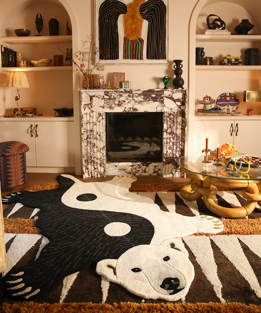 Doing Goods Alfombra Mara Yin Yang Oso Polar XL Doing Goods Alfombra Mara Yin Yang Oso Polar XL