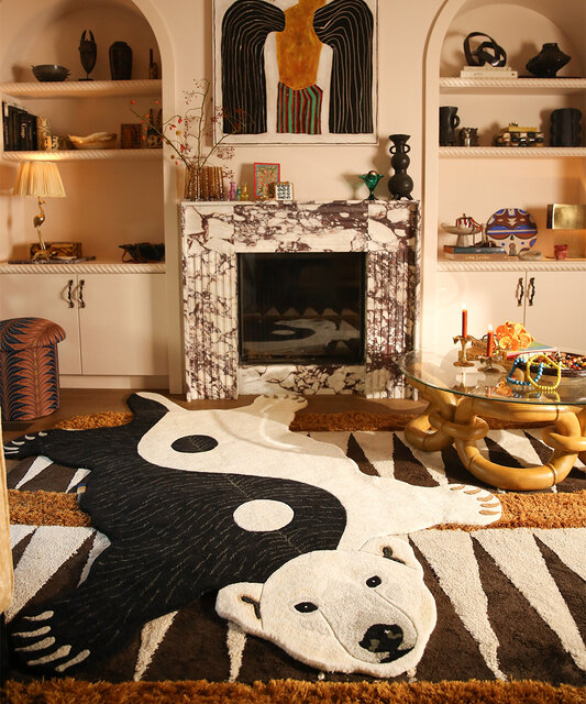 Doing Goods Alfombra Mara Yin Yang Oso Polar XL Doing Goods Alfombra Mara Yin Yang Oso Polar XL