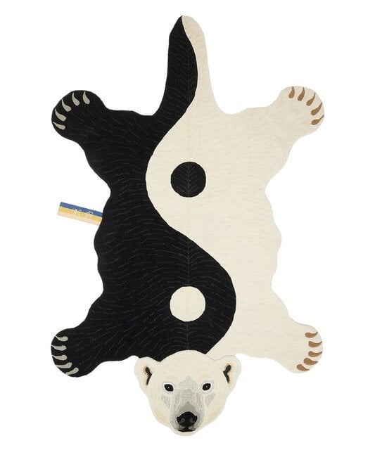 Doing Goods Mara Yin Yang Polar Bear Rug XL Doing Goods Mara Yin Yang Polar Bear Rug XL