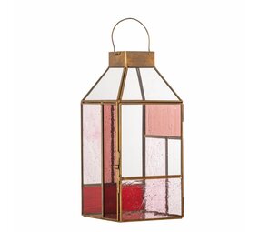 Bloomingville Drew lanterne lyserød Bloomingville Drew lanterne lyserød