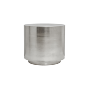 House Doctor Beistelltisch mit Trittstufe, gebürstetes Silber House Doctor Beistelltisch mit Trittstufe, gebürstetes Silber