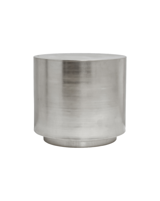 House Doctor Beistelltisch mit Trittstufe, gebürstetes Silber House Doctor Beistelltisch mit Trittstufe, gebürstetes Silber