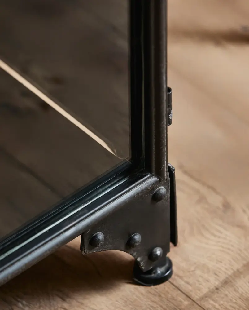 Nordal Downtown ijzeren kast - zwart 120x36x185cm