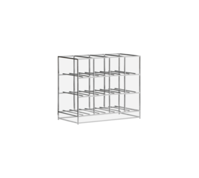 House Doctor 12 wine rack silver