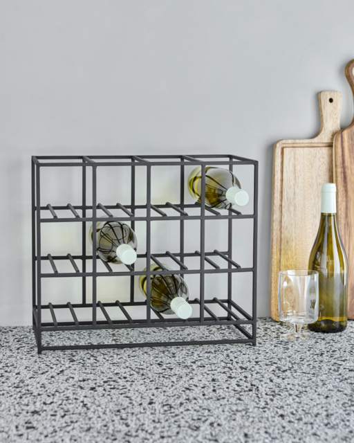 House Doctor casier à bouteilles noir pour 12 bouteilles