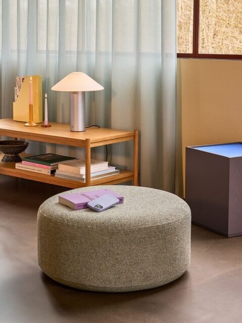 Hubsch Pouf Marshmellow verde chiaro grande - 022022 Hubsch Pouf Marshmellow verde chiaro grande - 022022