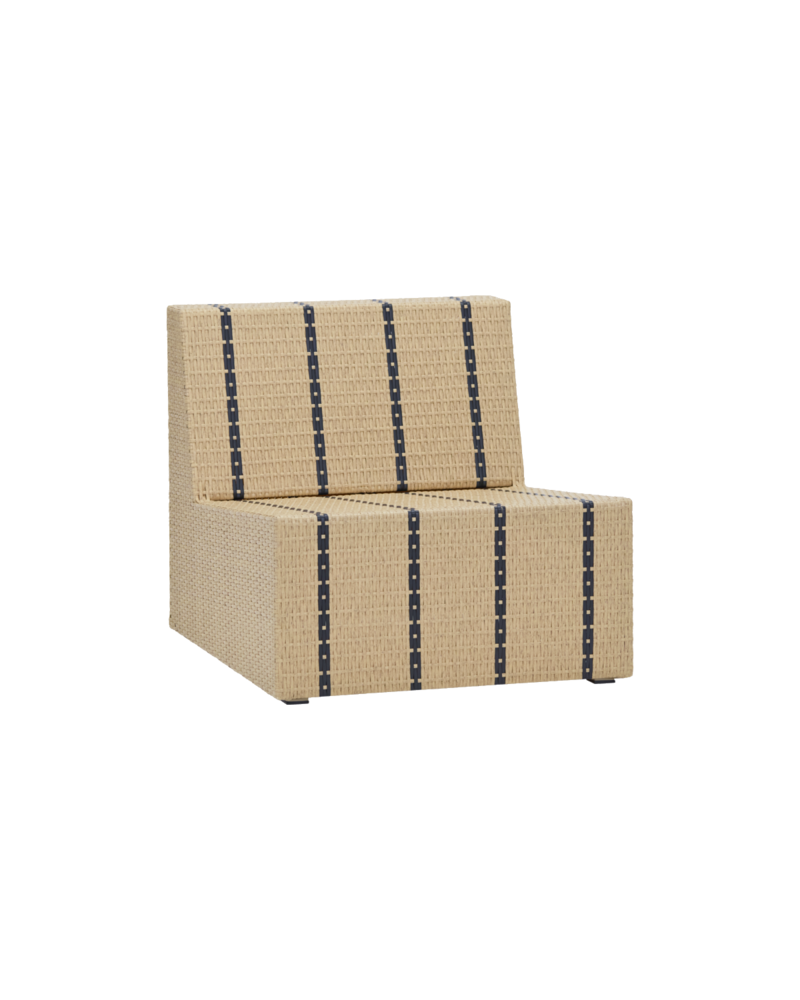 House Doctor Poltrona lounge Jass naturale/nera House Doctor Poltrona lounge Jass naturale/nera