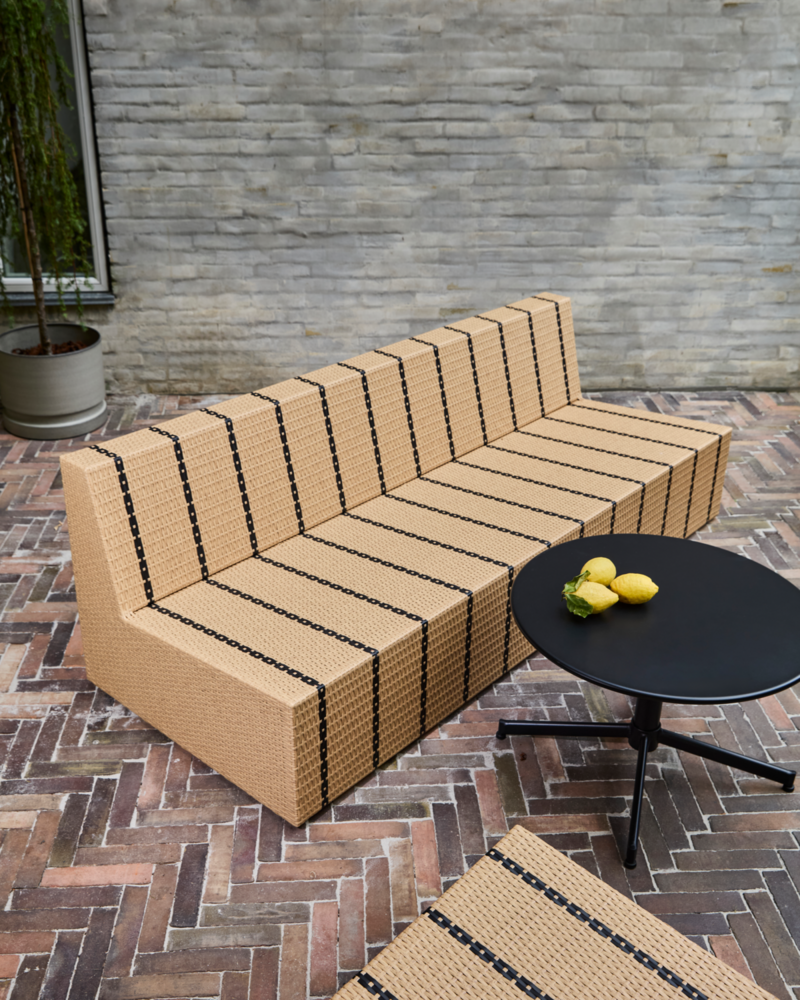 House Doctor Canapé Jass lounge naturel/noir House Doctor Canapé Jass lounge naturel/noir