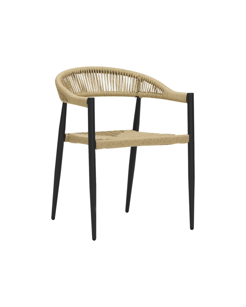 House Doctor Coon chair natural/black