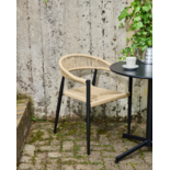 House Doctor Coon stoel naturel/zwart