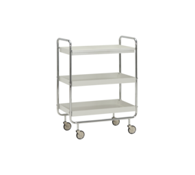 House Doctor Carrello portaoggetti bianco sporco/cromato grande