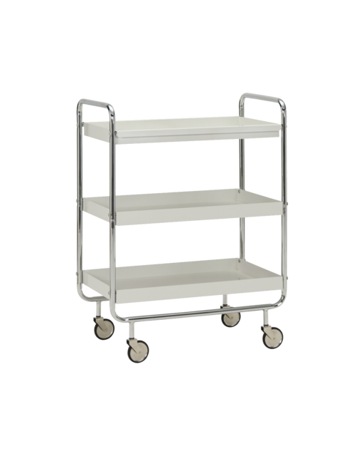 House Doctor Roll trolley off white/chrome large