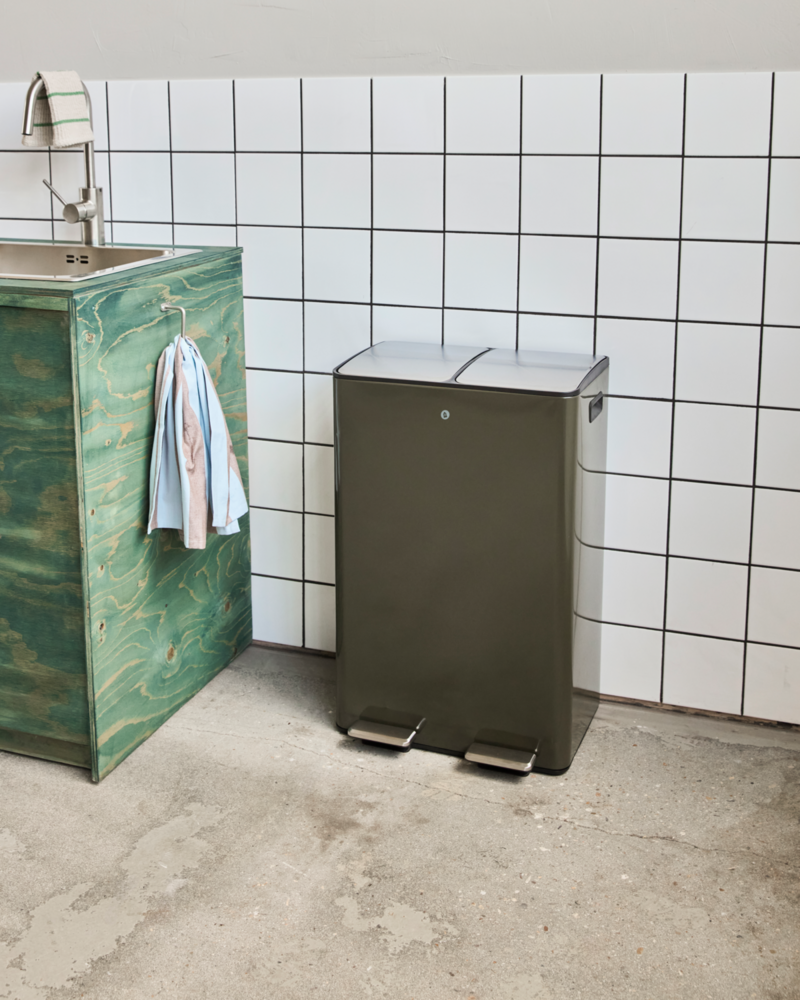 House Doctor Poubelle de tri verte grande taille