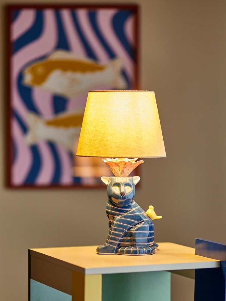 Bloomingville Lampada da tavolo Eri blu Bloomingville Lampada da tavolo Eri blu