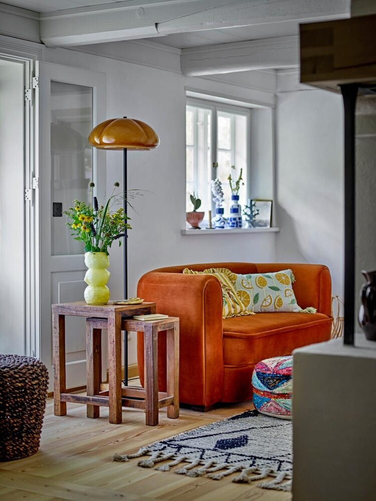 Bloomingville Kinoko floor lamp yellow Bloomingville Kinoko floor lamp yellow