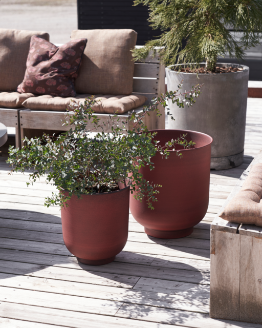 House Doctor Vig blom set brända henna