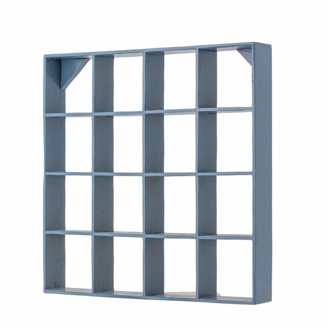 Bloomingville Estante de pared Bekka azul