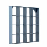 Bloomingville Estante de pared Bekka azul