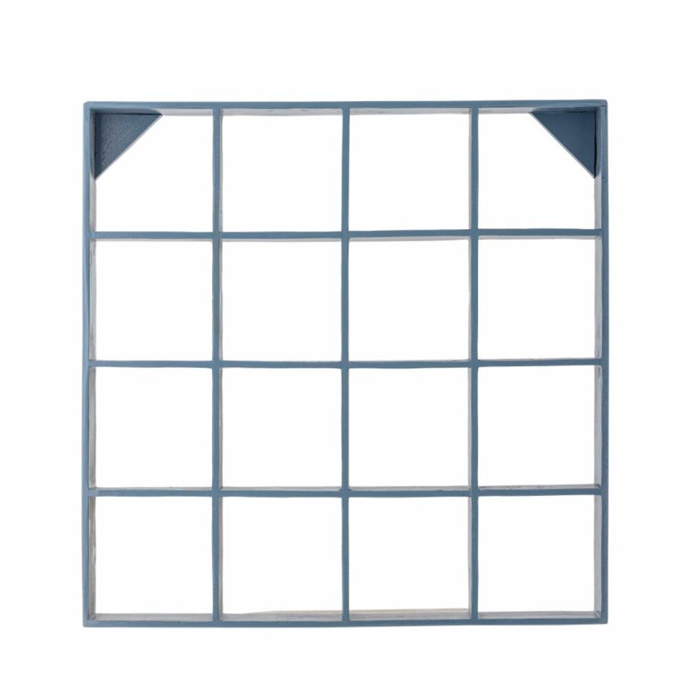 Bloomingville Estante de pared Bekka azul