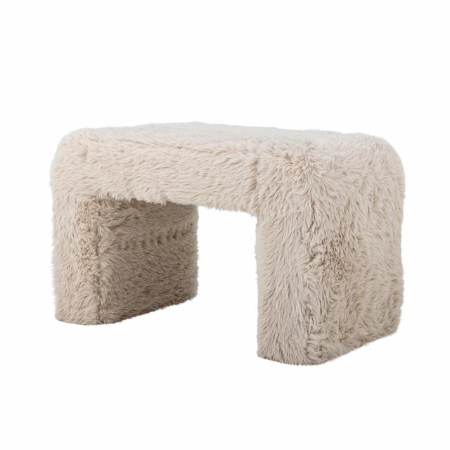 Bloomingville Bobbie skammel beige Bloomingville Bobbie skammel beige