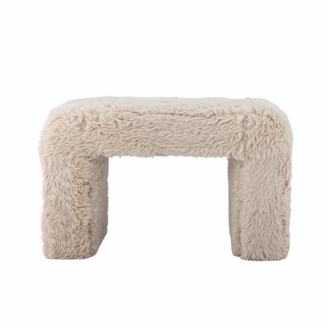 Bloomingville Bobbie skammel beige Bloomingville Bobbie skammel beige