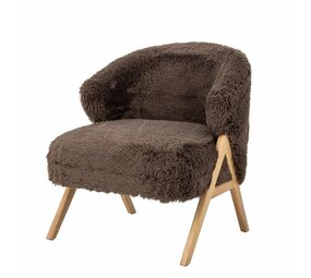 Bloomingville Poltrona lounge Camino marrone