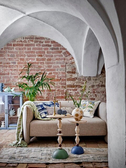 Bloomingville Table d'appoint Mannelli bleue