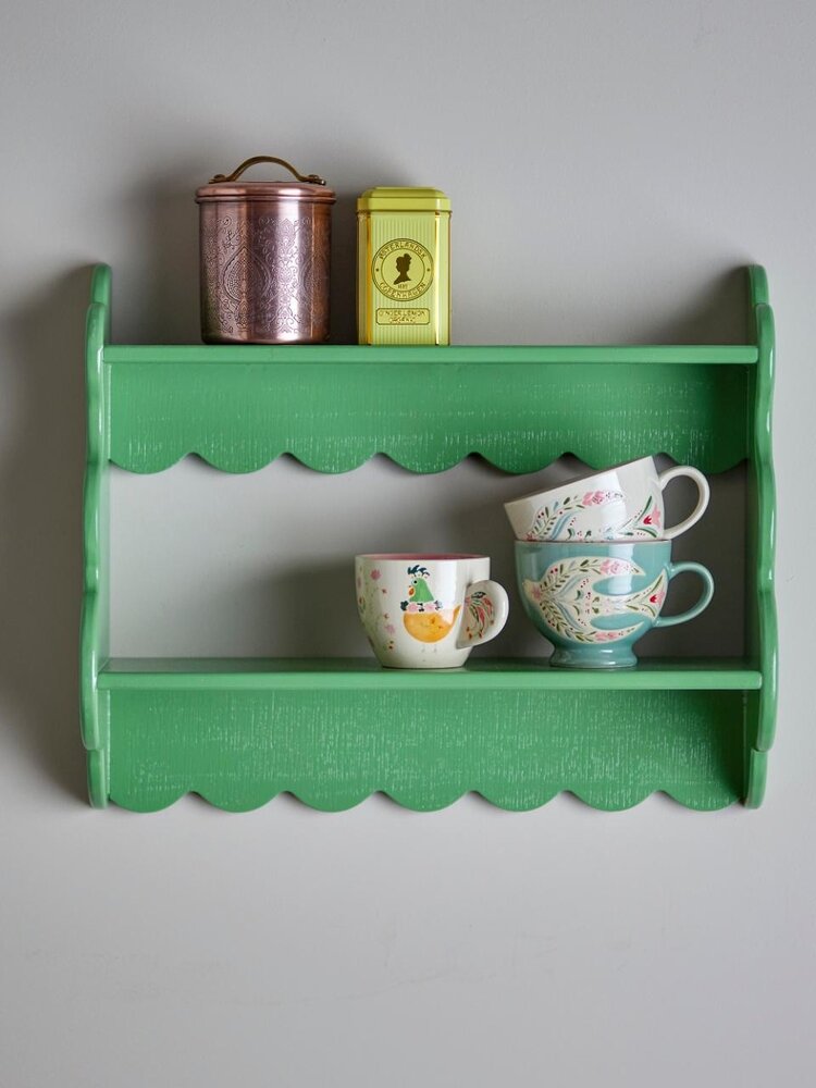 Bloomingville Salla wall shelf green