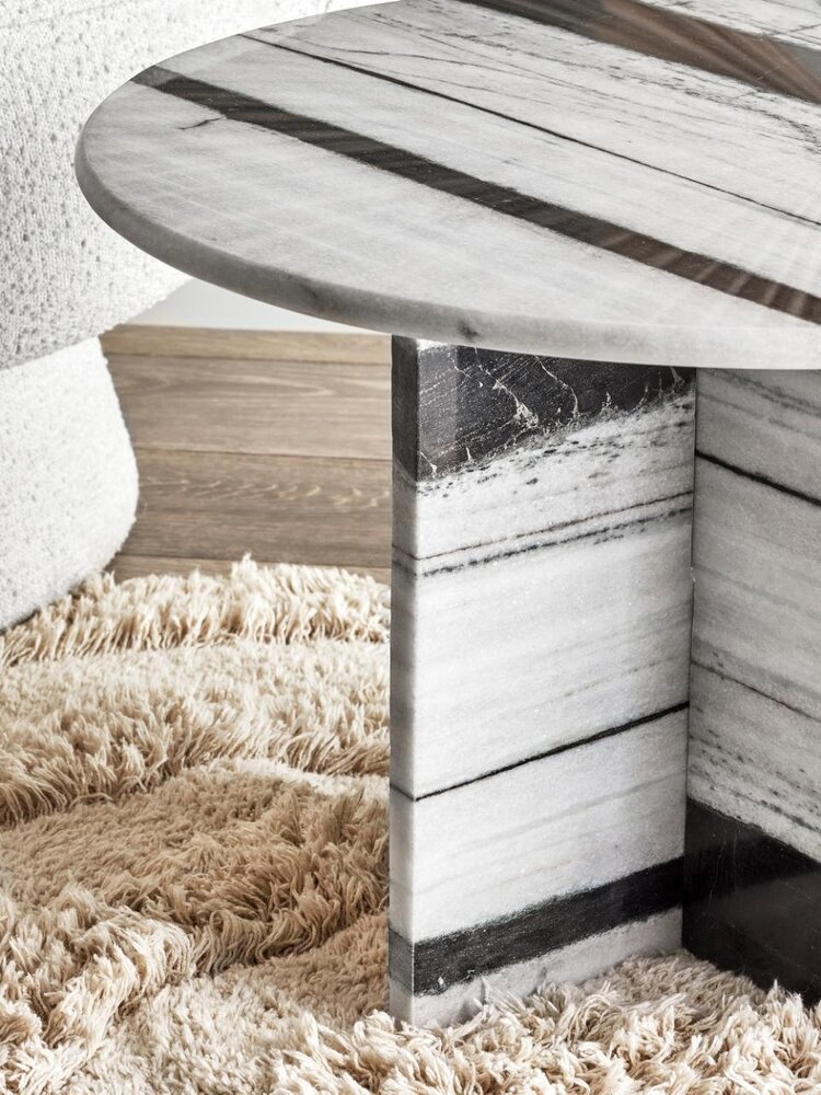 Bloomingville Table basse Rosito en marbre