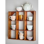 Bloomingville Tilo wall rack brown 53x53cm