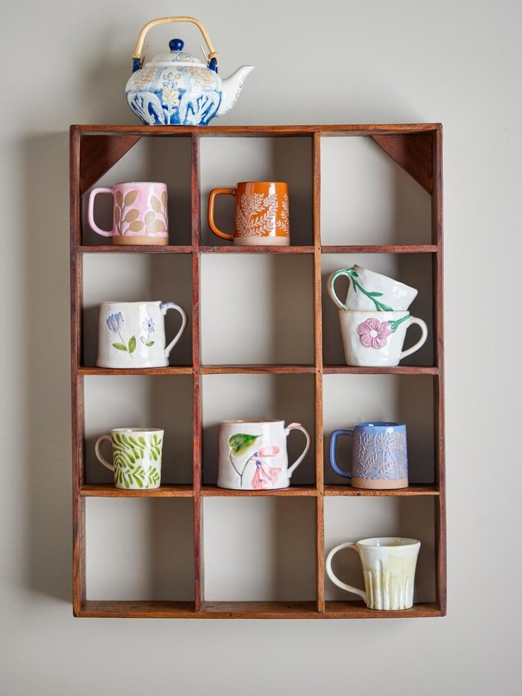 Bloomingville Tilo wall rack brown 53x70cm