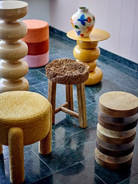 Bloomingville Table d'appoint Olonne jaune