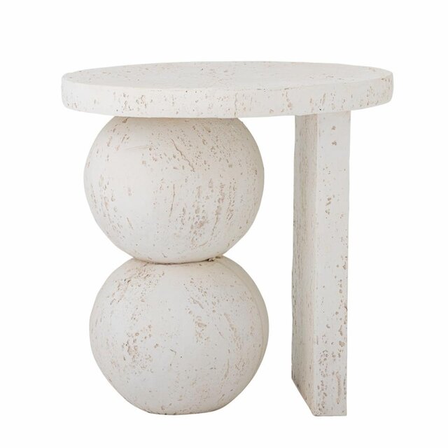 Bloomingville Table d'appoint blanche Tally