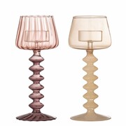 Bloomingville Daze candle holder pink set of 2 pieces