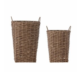 Bloomingville Paniers Cestina marron, lot de 2 pièces