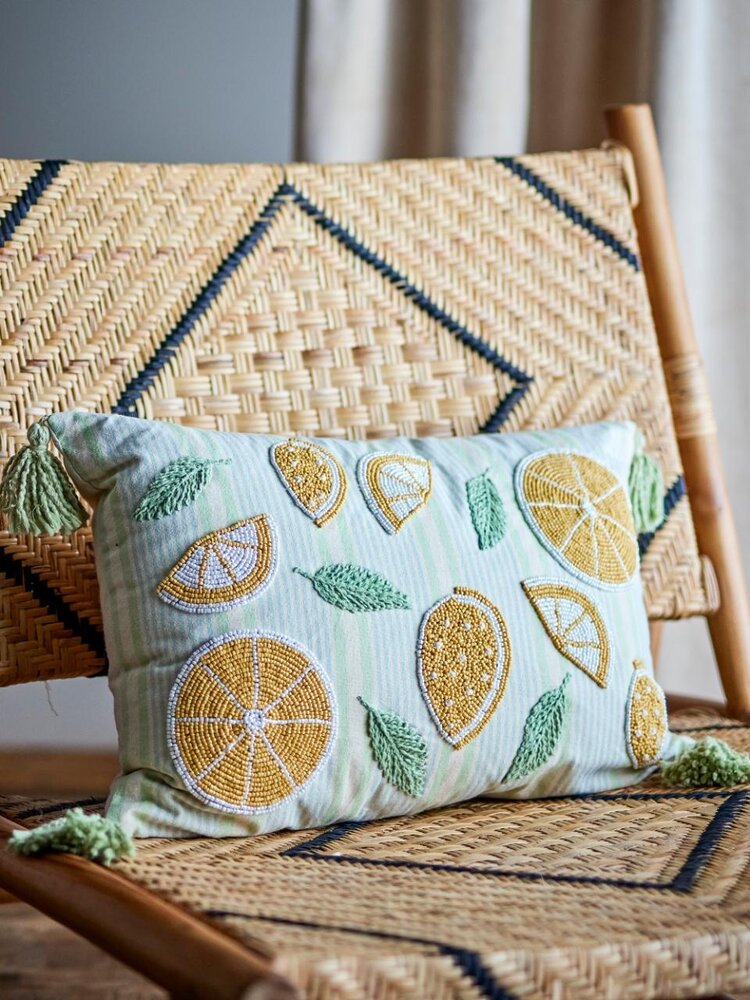 Bloomingville Lemon kussen geel Bloomingville Lemon kussen geel