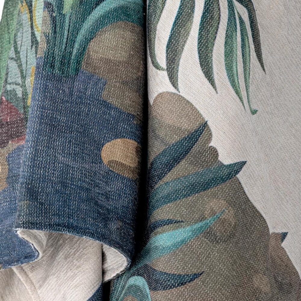 Bloomingville Verde pavo real a cuadros