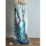 Bloomingville Påfågelpläd grön